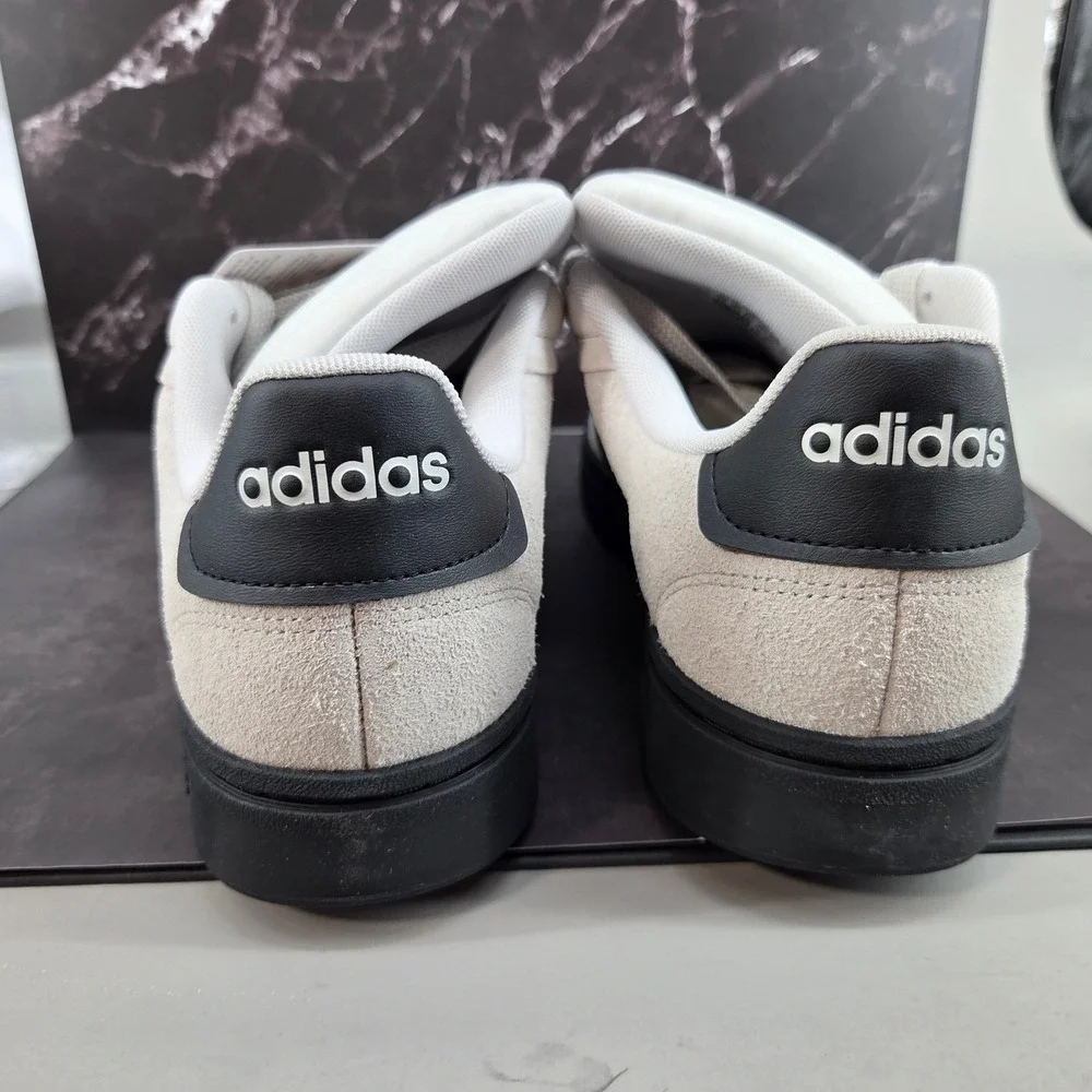 Adidas Grand Court Alpha 00s Mens 11 Grey Black‎ Suede Sneakers Retro IH1287 NEW